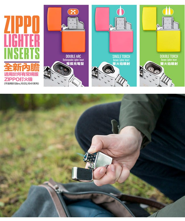 Zippo 雙電弧充電型防風打火機內膽 Rechargeable Double Arc Insert 65828
